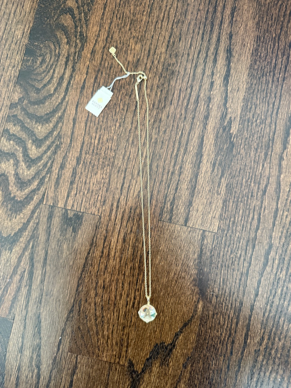 Kendra Scott A Initial Necklace